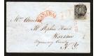 SG2. 1851 6d Slate-violet. Superb used on beautiful cover...