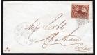 SG18. 1857 3d Red. Superb used on neat white clean cover...