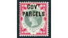 SG O72. 1900 1/- Green and carmine. Brilliant fresh mint...