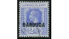 SG4w. 1922 2 1/2d Bright blue. 'watermark Inverted'. Choice supe