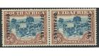 SG O19c. 1946 2/6 Blue and brown. Diaeresis over second 'E' of '