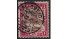 SG A3a. 1905 1m Brown and carmine. Variety "!" for "1". Superb u