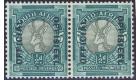 SG O32. 1944 1/2d Grey and blue-green. 'Bilingual Pair'. U/M min