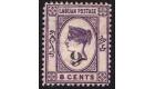 SG35f Variety. 1891 6c on 8c Mauve. "Surcharge Inverted and "Cen