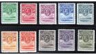 SG1-10. 1933 Set of 10. Brilliant fresh mint...