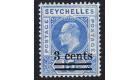 SG57a. 1903 3c on 15c Ultramarine. 'Dented Frame'. Choice fresh 