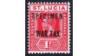 SG90s. 1916 1d Scarlet. 'Specimen'. U/M mint...