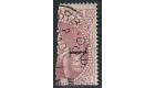 SG88. 1878 1d on half 5/- Dull rose. 'Bisect'. Choice superb fin