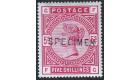 SG180s. 1883 5/- Rose. 'SPECIMEN'. Superb fresh mint...