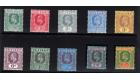 SG59-68. 1907 Set of 10. Brilliant fresh mint...