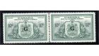 SG OS21. 1950 10c Green. Post Office fresh U/M mint pair...