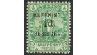 SG2. 1900 1d on 1/2d Green. Very fine well centered mint...