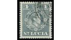 SG149a. 1950 4c Grey: Error "Perf. 14 1/2 x 14". A "Key" B.W.I. 