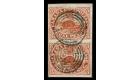 SG8. 1852 3d Brown-red. Exceptionally fine used pair...