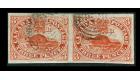 SG5. 1852 3d Red. Superb used pair with gorgeous colour and...