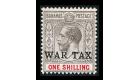 SG95. 1918 1/- Grey-black and carmine. Superb fresh mint...