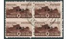 SG130c. 1944 1/- Brown. 'Inverted Overprint'. Superb fine used b