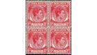 1945 8c Scarlet. 'Unissued'. U/M mint block of 4...