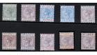 SG43-52. 1891 Set of 10. Superb fresh mint...