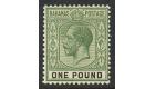 SG125. 1926 £1 Green and block. Brilliant U/M mint...