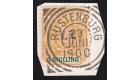 SG7. 1900 1/- Ochre and green. Brilliant fine used on piece...