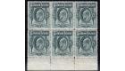 SG49. 1904 3/- Grren. Brilliant fresh U/M mint block of 6...