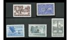 SG O191-O195. 1950-53. Sets brilliant U/M mint...