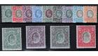 SG32-44. 1904 Set of 13. Choice superb fresh mint...