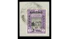 SG11. 1917 2a on 1pi Black and violet. Eceptionally fine used on