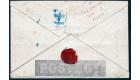 1840. 1d Mulready  Envelope. "MAGENTA M.X." Very fine to...