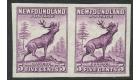 SG225ca. 1932 5c Violet (Die II) 'Imperforate Pair'. Brilliant U