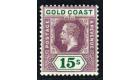 SG100. 1921 15/- Dull purple and green (Die 1). Very fine mint..