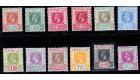 SG71-81. 1912 Set of 11 (plus shade). Superb fresh mint...