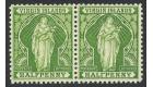 SG43b. 1899 1/2d Yellow-green 'HALFPENNY' Error. Mint pair...