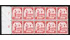 SG J88. 1943 1c Red-orange. Brilliant U/M block of 10...