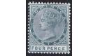 SG24a. 1886 4d Grey. Malformed "CE" in "PENCE". Superb fresh min