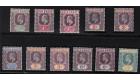 SG49-57. 1904 Set of 11. Complete with chalky papers. Superb fre