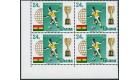 SG431 Variety. 1966 24p Multicoloured. 'Shift Of Brown'. U/M blo