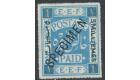 SG2s. 1918 5m. on 1p. Cobalt-blue. 'SPECIMEN'. Superb...