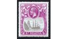 SG104b. 1922 6d Grey and bright purple. 'Torn flag'. Brilliant f