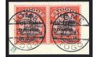 SG H6. 1914 30pf Black and orange/buff. Superb used pair on piec