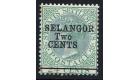 SG47. 1891 2c on 24c Green. Very fine fresh mint...