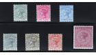 SG106-113. 1883 Set of 7. Very choice mint...