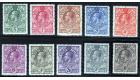 SG11-20. 1933. Set of 10. Superb well centred mint...