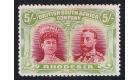 SG160. 1910 5/- Scarlet and pale yellow-green. Superb well centr