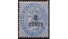 SG82. 1884 3c on 5c Blue. Superb fresh mint...