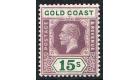 SG100a. 1924 15/- Dull purple and green. (Die II). Choice superb