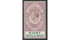 SG84. 1912 8/- Dull purple and green. Brilliant fresh mint...