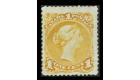 SG56b. 1869 1c Pale orange-yellow. Very fine mint...