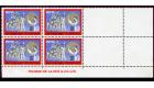 SG570 Variety. 1970 10c Multicolourd. U/M block of 4, two adjoin